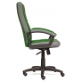 Кресло TRENDY (22) кож/зам/ткань зеленый/серый 36-001/12